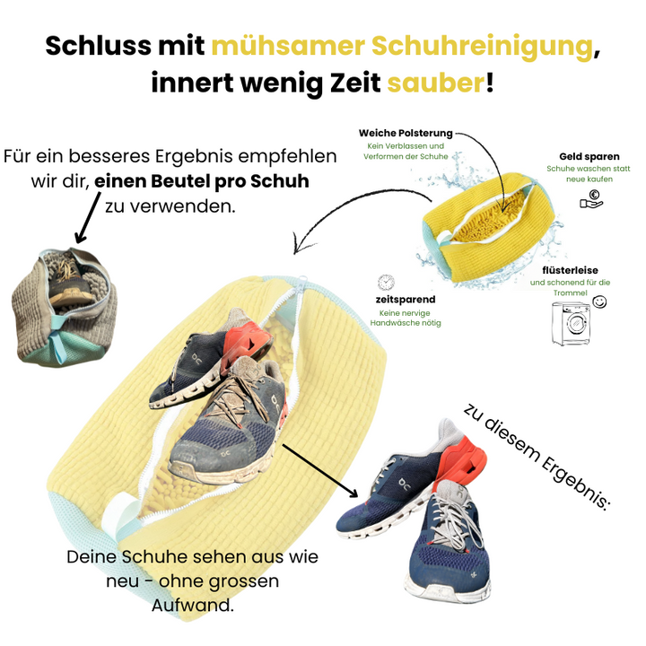 360° premium Schuhwaschbeutel